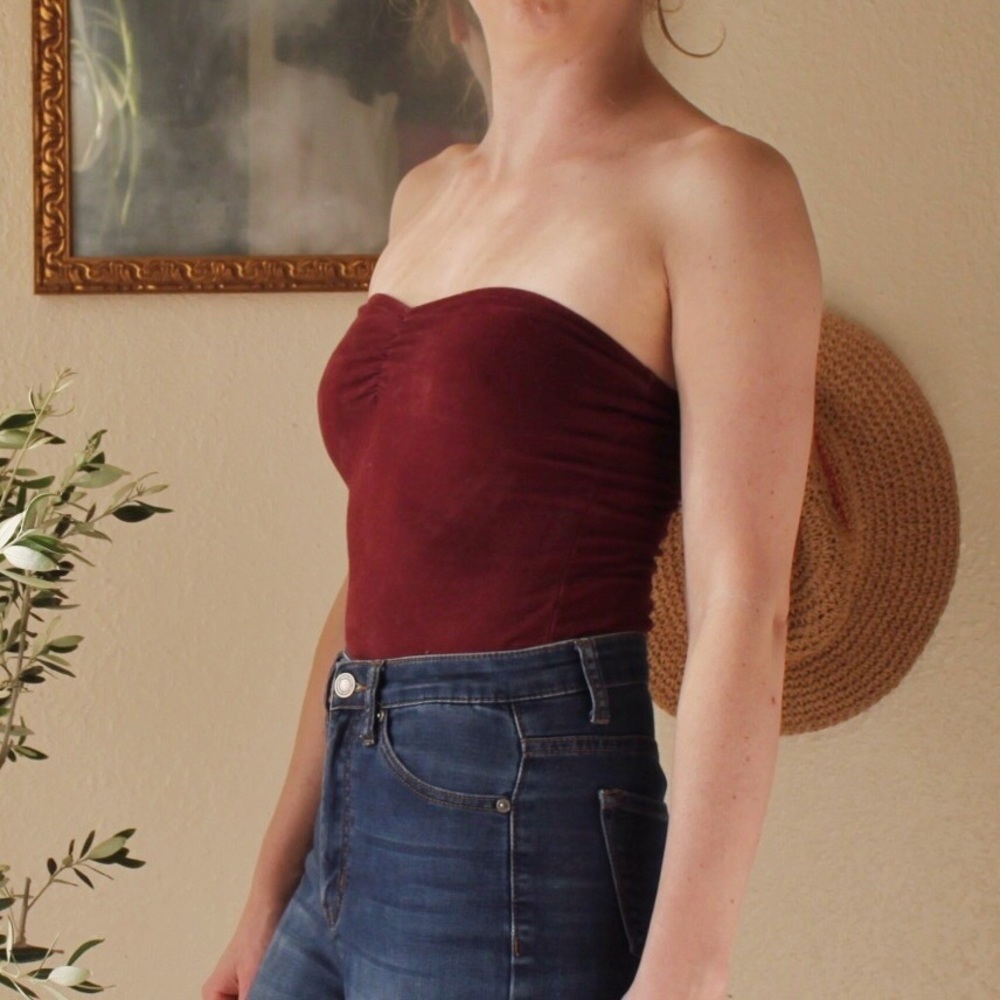 Maroon Tube Top
